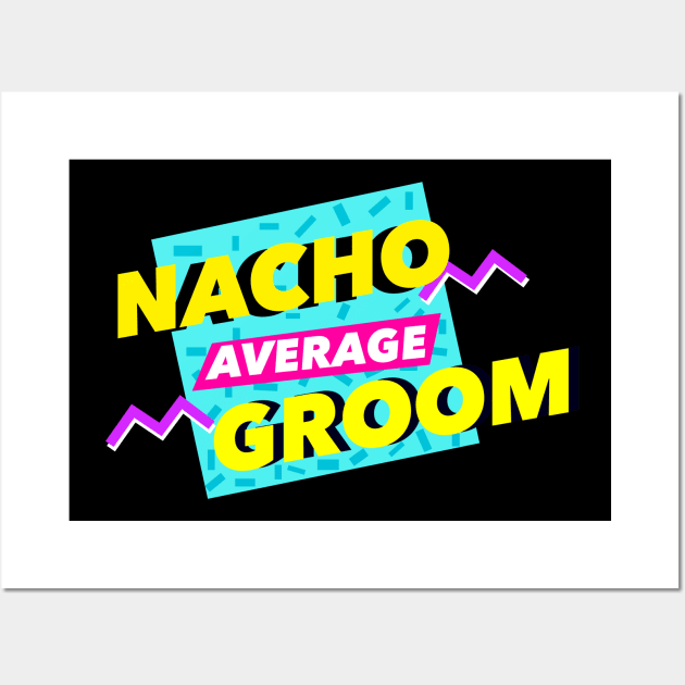 Nacho Groom Ice Blue Wall Art by michaelatyson